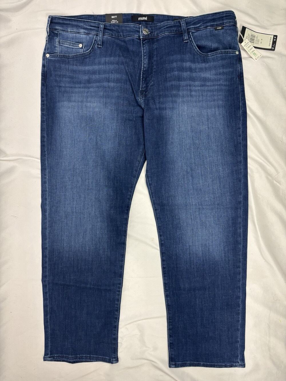 Mavi Matt Relaxed Straight Leg Jeans Men's W42 L30 Dark Blue Denim NWT